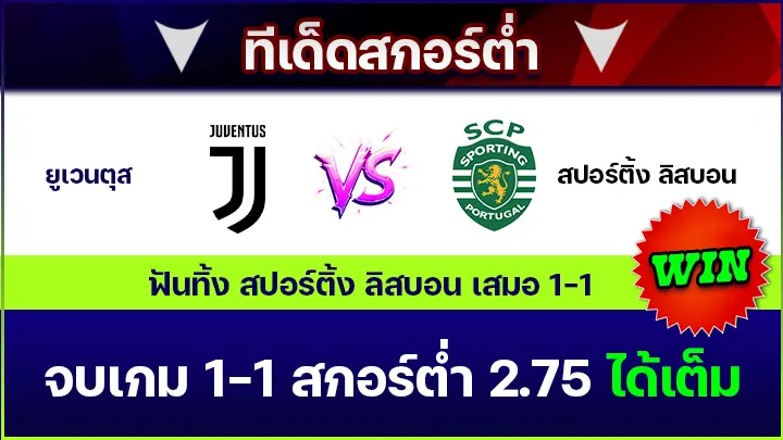 ทีเด็ดสกอร์ต่ำ