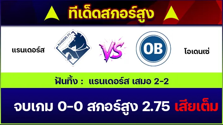 ทีเด็ดสกอร์สูง