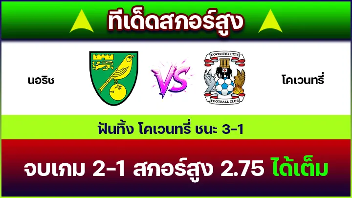 ทีเด็ดสกอร์สูง